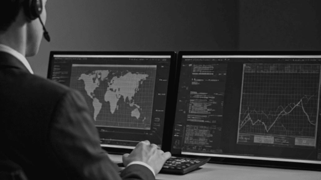 Professional operator managing multiple concurrent calls
